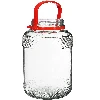 3 L glass jar with plastic cap - 2 ['large jar', ' jar large', ' large glass jar', ' canning jar', ' for pickling', ' for cucumbers', ' doe cabbage', ' industrial jar', ' jar with tongs', ' jar tongs', ' cucumber tongs']