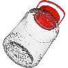 3 L glass jar with plastic cap - 4 ['large jar', ' jar large', ' large glass jar', ' canning jar', ' for pickling', ' for cucumbers', ' doe cabbage', ' industrial jar', ' jar with tongs', ' jar tongs', ' cucumber tongs']