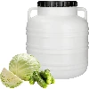 30 L Barrel / Drum with handles , white colour - 3 ['barrel for cabbage', ' pickling barrel', ' pickling barrel', ' silage', ' cabbage', ' cucumber', ' barrel with lid']