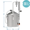 30 L classic Convex still - 1 clarifier - 8 ['Browin still', ' modular stills', ' still with clarifiers', ' modular still', ' clarifiers for stills', ' pure distillate', ' kit for distilling', ' convex lid', ' convex lid', ' distillation container with lid', ' distillation kit', ' expandable distillation kit', ' distillation on various heat sources']
