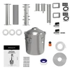 30 L modular Convex still - Torpedo, ‘Cold Fingers’ - 3 ['Browin still', ' modular stills', ' still with clarifier', ' modular still', ' clarifiers for stills', ' pure distillate', ' kit for distilling', ' convex lid', ' convex lid', ' distillation container with lid', ' distillation kit', ' expandable distillation kit', ' distillation on various heat sources', ' cold fingers module', ' cold fingers reflux', ' Torpedo still', ' distillation column']