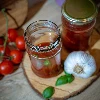 300 ml twist-off jar with golden Ø66 lid - 6 pcs - 9 ['preserving jars jam jars', ' jam jars', ' compote jars', ' wasted mushroom jars', ' vegetable salad jars', ' paste jars']