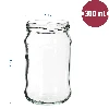 300 ml twist-off jar with golden Ø66 lid - 6 pcs - 6 ['preserving jars jam jars', ' jam jars', ' compote jars', ' wasted mushroom jars', ' vegetable salad jars', ' paste jars']