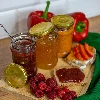300ml twist off jar Ø66 - 6 pcs. - 3 ['jars', ' small jars', ' jar', ' glass jar', ' glass jars', ' jars for preserves', ' canning jars', ' jars for spices', ' jam jar', ' jar for jam', ' honey jar', ' jar for honey', ' preserving jars', ' vegetable salad jars', ' compote jars', ' marinated mushroom jars']