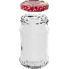 300ml twist off jar with coloured lid Ø66 - 6 pcs. - 3 ['preserving jars', ' 300 ml jars', ' set of jars', ' jars with colourful caps', ' colourful caps', ' for compotes', ' for jams']
