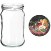 300ml twist off jar with coloured lid Ø66 - 6 pcs. - 8 ['preserving jars', ' 300 ml jars', ' set of jars', ' jars with colourful caps', ' colourful caps', ' for compotes', ' for jams']