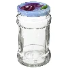 300ml twist off jar with coloured lid Ø66 - 6 pcs. - 5 ['preserving jars', ' 300 ml jars', ' set of jars', ' jars with colourful caps', ' colourful caps', ' for compotes', ' for jams']