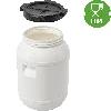 30l Barrel / Drum , white colour - 2 ['barrel for cabbage', ' pickling barrel', ' pickling barrel', ' silage', ' cabbage', ' cucumber', ' barrel with lid']