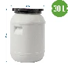 30l Barrel / Drum , white colour - 8 ['barrel for cabbage', ' pickling barrel', ' pickling barrel', ' silage', ' cabbage', ' cucumber', ' barrel with lid']