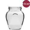 314 ml twist-off jar with black lids - 6 pcs - 9 