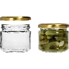 330 ml jar with golden Ø82/6 lid, 6 pcs - 5 ['low jar', ' glass jar', ' 330 ml jar', ' twist-off lid', ' jam jar', ' storage container', ' homemade preserves', ' herring jar', ' salad jar', ' dessert jar']