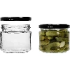 330 ml low jar with black Ø82/6 lid, 6 pcs - 5 ['low jar', ' glass jar', ' 330 ml jar', ' twist-off lid', ' jam jar', ' storage container', ' homemade preserves', ' herring jar', ' salad jar', ' dessert jar']
