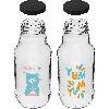 330 ml twist-off bottle with Ø43 cap and colour print - 6 pcs - 4 ['Kubuś bottle', ' bottle for children', ' bottle with print', ' bottle for juice', ' bottle for tomato purée', ' bottle for syrup', ' 330 mL bottle', ' bottle with screw cap', ' bottle with safety cap', ' bottle for smoothie']
