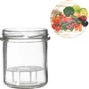 346 ml jar with a twist-off lid and a pressing element - 6 pcs - 8 ['jars', ' small jars', ' jar', ' glass jar', ' glass jars', ' jar with lid', ' jars for preserves', ' canning jars', ' jars for spices', ' jam jar', ' jar for jam', ' honey jar', ' jar for honey', ' pusher plate', ' preserves pusher plate', ' jar pusher plate']