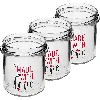 346 mL twist-off jar with a “Made With Love” print – maroon lid Ø82/6, 3 pcs - shrinkwrap pack - 3 ['printed jar', ' preserving jars', ' decorative jars', ' jar with inscription', ' decorative jar', ' jam jars', ' glass jar with screw cap', ' preserving jar with screw cap', ' TO jar', ' twist-off jar']