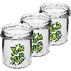 346 ml twist-off jar with a “Yum Yum” print – black lid Ø82/6, 3 pcs - cardboard box - 3 ['printed jar', ' preserving jars', ' decorative jars', ' statement jar', ' decorative jar', ' jam jars', ' glass jar with cap', ' preserving jar with cap']
