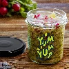 346 ml twist-off jar with a “Yum Yum” print – black lid Ø82/6, 3 pcs - cardboard box - 8 ['printed jar', ' preserving jars', ' decorative jars', ' statement jar', ' decorative jar', ' jam jars', ' glass jar with cap', ' preserving jar with cap']