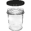 346 ml twist-off jar with black lids - 6 pcs - 3 ['set of jars', ' pickling jars', ' jam jars', ' jam jars', ' jars with screw caps', ' jars fi 82', ' jars with screw caps 6 hooks', ' jars with black caps', ' for preserves', ' for preserves']