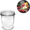 346 ml twist-off jar with coloured lids - 6 pcs - 8 ['for preserves', ' for jam', ' for fruit preserves', ' for plum jam', ' plum', ' peach', ' fruit', ' for chia dessert', ' sour cherry jam']