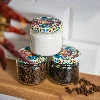 370 ml twist off jar with coloured lid fi 82/6 -6pcs - 10 ['jars', ' small jars', ' jar', ' glass jar', ' glass jars', ' jar with lid', ' jars for preserves', ' canning jars', ' jars for spices', ' jam jar', ' jar for jam', ' honey jar', ' jar for honey ']