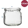 370 ml twist off jar with coloured lid fi 82/6 -6pcs - 8 ['jars', ' small jars', ' jar', ' glass jar', ' glass jars', ' jar with lid', ' jars for preserves', ' canning jars', ' jars for spices', ' jam jar', ' jar for jam', ' honey jar', ' jar for honey ']