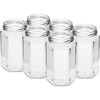 385 ml twist-off jar Ø63 with a black lid, 6 pcs - 3 ['decorative jars', ' jars', ' jars with lids', ' jars for preserves', ' elegant jars', ' jars for jams', ' jars for preserves', ' jars for larder', ' set of jars', ' jars with lids', ' forest-in-a-jar', ' decorative jars', ' decorative jar', ' meat jar', ' jar meat', ' jarred meat']