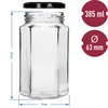 385 ml twist-off jar Ø63 with a black lid, 6 pcs - 7 ['decorative jars', ' jars', ' jars with lids', ' jars for preserves', ' elegant jars', ' jars for jams', ' jars for preserves', ' jars for larder', ' set of jars', ' jars with lids', ' forest-in-a-jar', ' decorative jars', ' decorative jar', ' meat jar', ' jar meat', ' jarred meat']