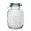 "3l ""Old"" barrel glass jar with clamp lid" - 2 ['large jar', ' jar large', ' large glass jar', ' canning jar', ' jar for cosmetics', ' cosmetics jar ']