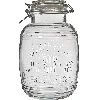 "3l ""Old"" barrel glass jar with clamp lid"  - 1 ['large jar', ' jar large', ' large glass jar', ' canning jar', ' jar for cosmetics', ' cosmetics jar ']