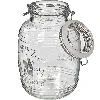 "3l ""Old"" barrel glass jar with clamp lid" - 4 ['large jar', ' jar large', ' large glass jar', ' canning jar', ' jar for cosmetics', ' cosmetics jar ']