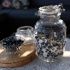 "3l ""Old"" barrel glass jar with clamp lid" - 9 ['large jar', ' jar large', ' large glass jar', ' canning jar', ' jar for cosmetics', ' cosmetics jar ']
