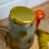 3l twist off glass jar with golden lid Ø100 - 3 ['jar', ' glass jar', ' jar with lid', ' jar for pickled cucumbers', ' jar for cucumbers', ' liqueur jar', ' jar for liqueurs']