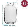 3l twist off glass jar with golden lid Ø100 - 2 ['jar', ' glass jar', ' jar with lid', ' jar for pickled cucumbers', ' jar for cucumbers', ' liqueur jar', ' jar for liqueurs']