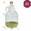 3l wicker wrapped carboy / gallon with screw cap "Dama" - 2 ['wine demijohn', ' demijohn for wine', ' wine carboy', ' wine bottle', ' bottle for wine', ' wine container', ' tinted glass demijohn for wine', ' tinted glass demijohn', ' tinted glass demijohn for wine', ' 50l wine demijohn', ' 50l wine demijohn castorama', ' 50l demijohn for wine', ' 50l demijohn for wine castorama', ' wine demijohn', ' wine demijohn castorama', ' carboy in wicker', ' carboy in wicker basket ']