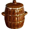 4,5 L Stoneware - barrel crock pot with lid  - 1 ['barrel for cabbage', ' pickling barrel', ' pickling barrel', ' silage', ' cabbage', ' cucumber', ' for cucumber', ' stoneware', ' stoneware with lid', ' barrel with lid']