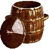 4,5 L Stoneware - barrel crock pot with lid - 2 ['barrel for cabbage', ' pickling barrel', ' pickling barrel', ' silage', ' cabbage', ' cucumber', ' for cucumber', ' stoneware', ' stoneware with lid', ' barrel with lid']