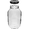 4 L jar with black screw lid Ø100 - 2 