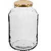 4 L twist off glass jar with golden lid Ø100  - 1 ['large jar', ' pickling jar', ' pickling jar', ' liqueur jar']