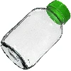 4 L twist off glass jar with plastic lid Ø100 and tongs - 4 ['jar', ' glass jar', ' jar with lid', ' jar for pickled cucumbers', ' jar for cucumbers', ' liqueur jar', ' jar for liqueurs', ' jar with tongs', ' cucumber tongs', ' kitchen tongs']