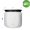 40 L Barrel / Drum "DON Kiszot" with tap hole, white colour - 9 ['home-made sausages', ' smoking', ' home-made products', ' home-made sausages', ' home-made pate', ' white sausage', ' sausage smoking', ' sausage', ' cold meat', ' meat', ' local specialities', ' dinner']