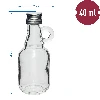 40 ml gallone bottle with screw cap - 10 pcs - 4 ['small bottle', ' mickey bottle', ' alcohol bottle', ' liqueur bottle', ' hip flask', ' hip flask bottle for liqueur']