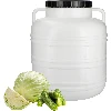 40l Barrel / Drum with handles , white colour - 3 ['barrel for pickling', ' pickling barrel', ' cucumber barrel', ' cabbage barrel']
