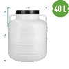 40l Barrel / Drum with handles , white colour - 8 ['barrel for pickling', ' pickling barrel', ' cucumber barrel', ' cabbage barrel']