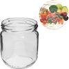 425 mL Gurken jar with a coloured Ø82 lid - 6 pcs - 6 ['preserves of vegetables', ' marinated zucchini', ' pickled cauliflower', ' tomato puree', ' jars with lids', ' homemade preserves', ' for pickling', ' tomato preserves', ' pickled peppers', ' canned peppers ', ' gurken jar', ' a jar for cucumbers']