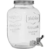 4l Lemonade glass jar / beverage dispenser  - 1 ['bottle with tap', ' glass bottle with tap', ' glass bottle for drinks', ' bottle', ' bottle for drinks', ' jar for  drinks']