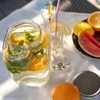 4l Lemonade glass jar / beverage dispenser - 8 ['bottle with tap', ' glass bottle with tap', ' glass bottle for drinks', ' bottle', ' bottle for drinks', ' jar for  drinks']
