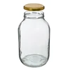 4l twist off glass jar with golden lid Ø100 and tongs - 3 ['jar', ' glass jar', ' jar with lid', ' jar for pickled cucumbers', ' jar for cucumbers', ' liqueur jar', ' jar for liqueurs', ' jar with tongs', ' cucumber tongs', ' kitchen tongs']