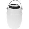 4lBarrel / Drum with handle , white colour  - 1 ['barrel for cabbage', ' barrel for cucumbers', ' pickling barrel']