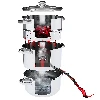 5,2 L Stainless steel steam juicer with setam cooker - 5 ['Steam juicer', ' steamer', ' stainless steel juicer', ' induction juicer', ' gas cooker', ' 5 L', ' for juice', ' home-made juice']
