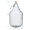 5 L carboy / gallon with screw cap - 4 ['5l bottle', ' fermenting bottle', ' fermenting rack', ' wine rack', ' wine rack', ' wine storage', ' juice bottle']